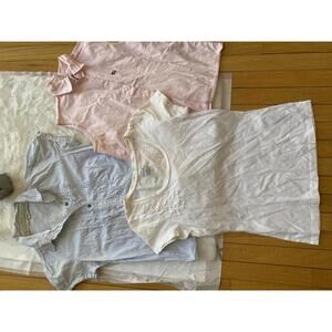 Bundel Ralph Lauren Pink Sleeveless Button-Up Shirt Medium